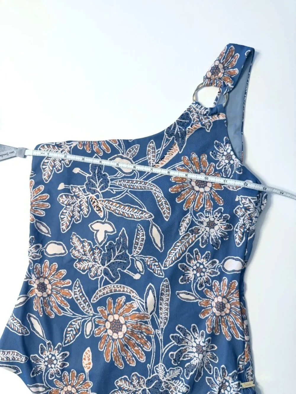 Cleobella Maya One Piece Swimsuit Magnolia Floral One Shoulder M NWT